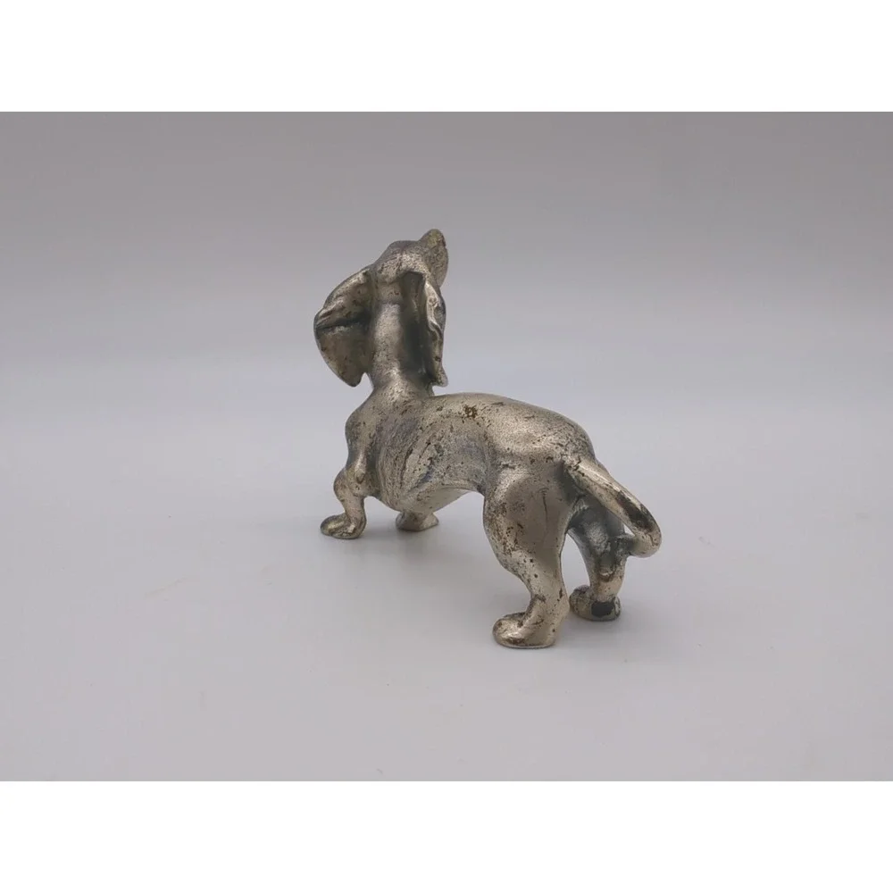 Peltro Pewter Italy Female Dachshund Doxie Doxy Dackel Puppy Dog Animal Figurine